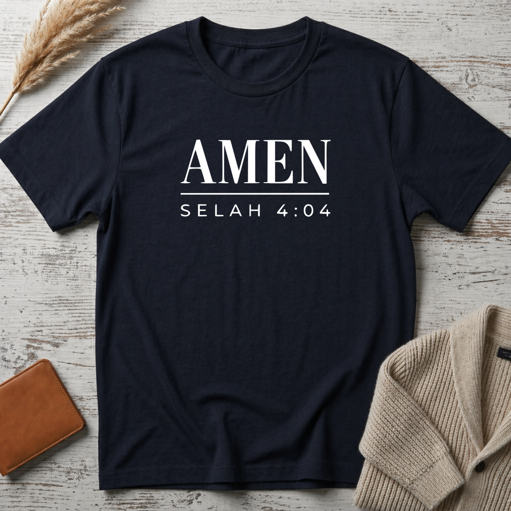 Amen selah (white text) T-Shirt