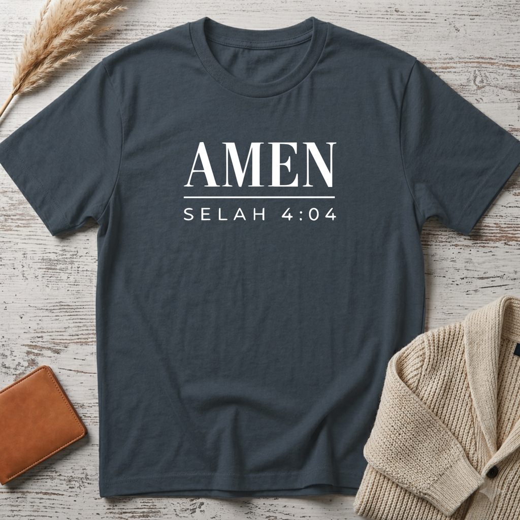 Amen selah (white text) T-Shirt