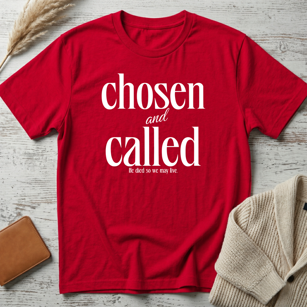 Chosen and called (white text) T-Shirt
