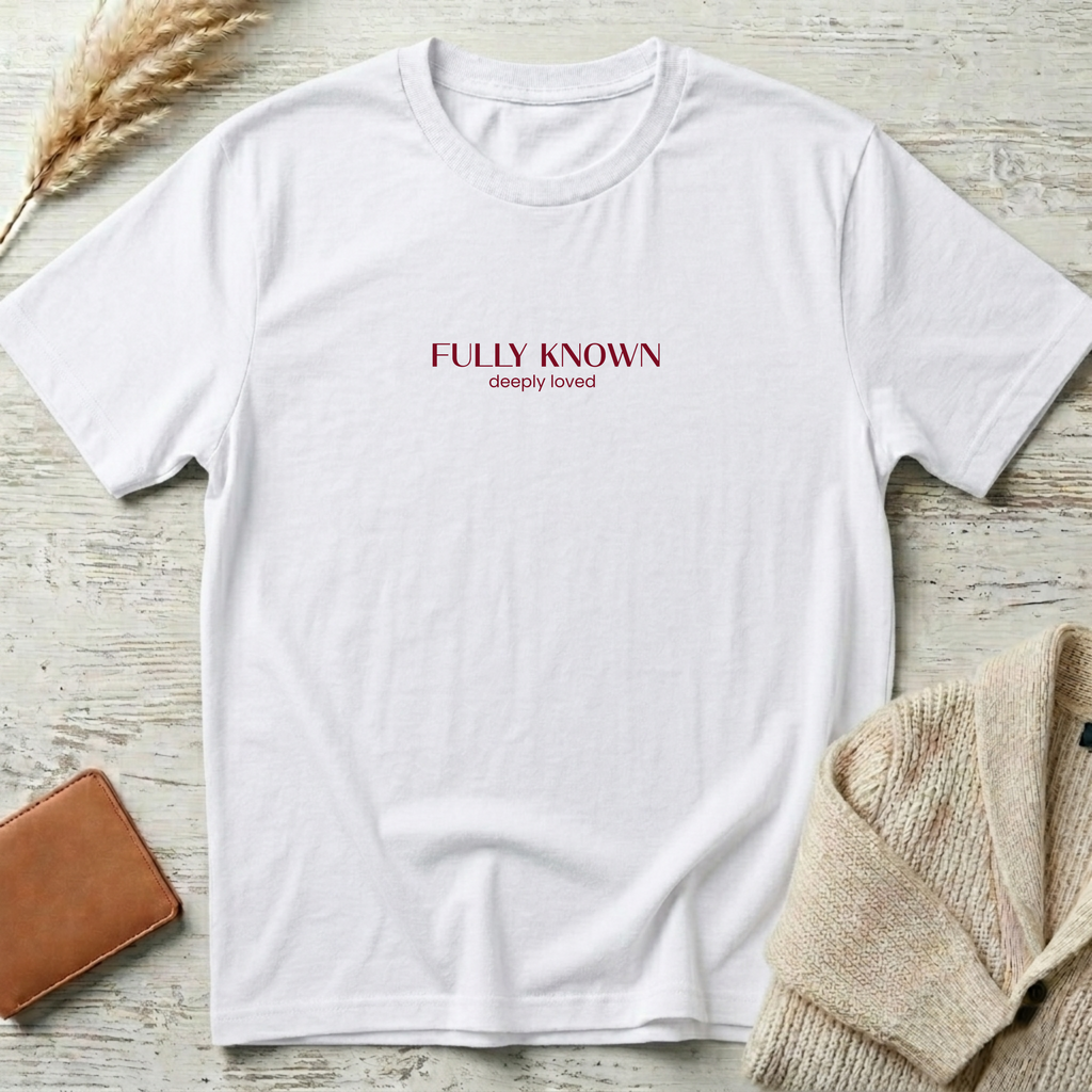 Fully known (Red text) T-Shirt
