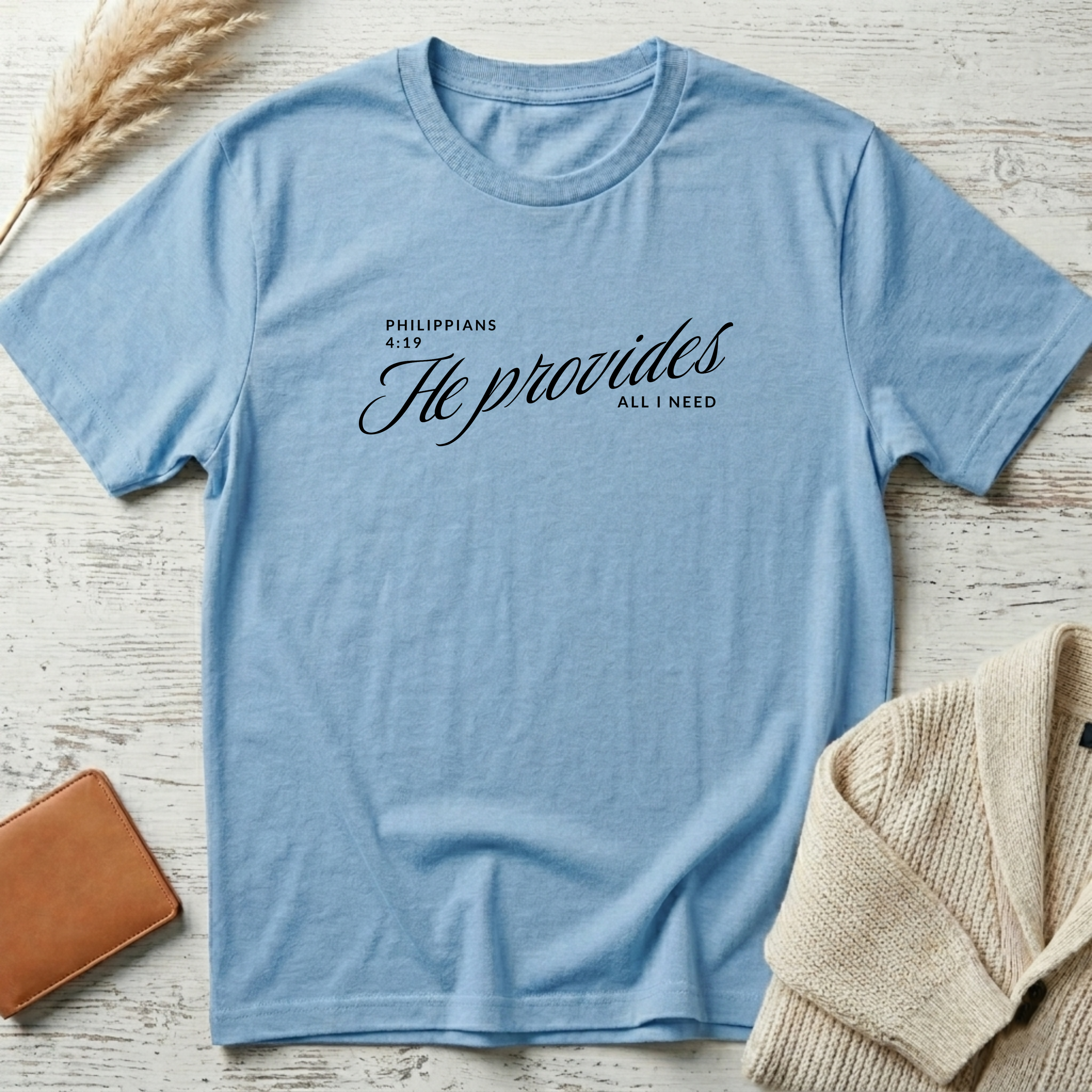 He provides T-Shirt