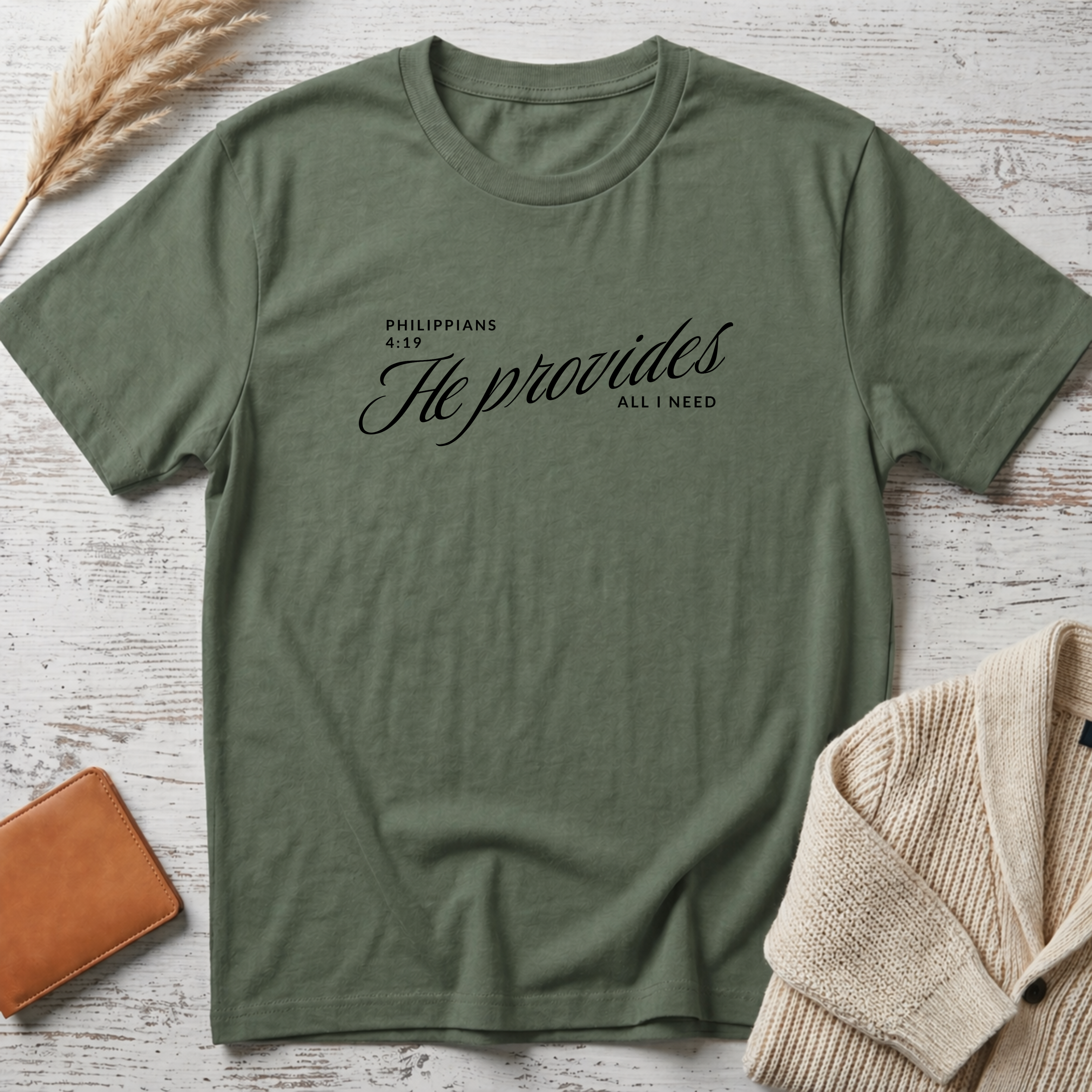 He provides T-Shirt