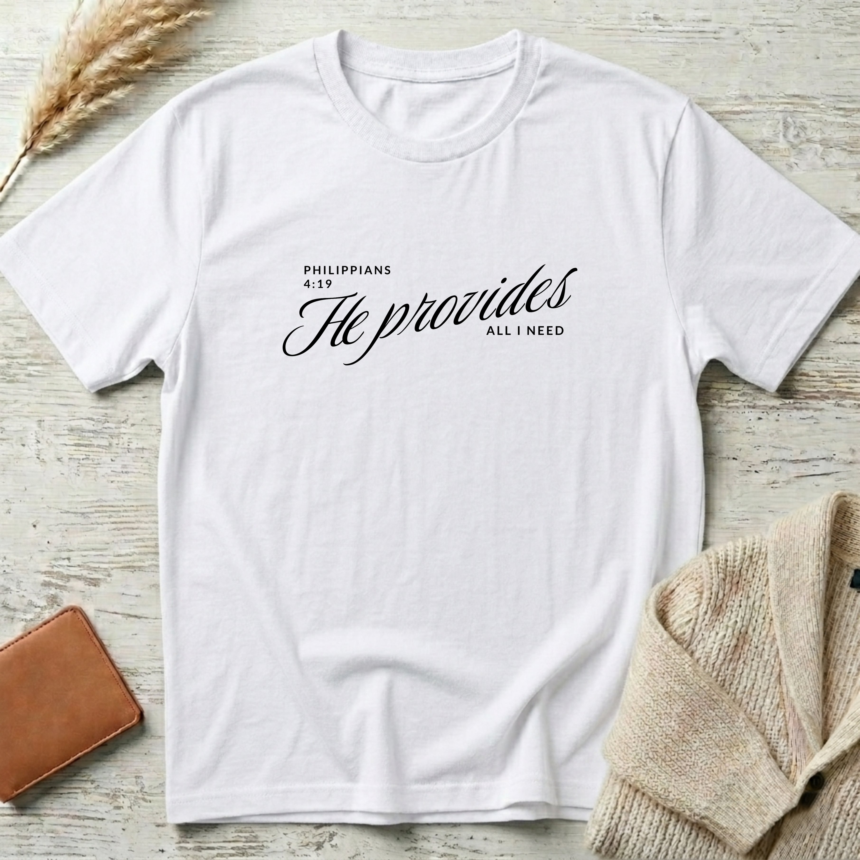 He provides T-Shirt