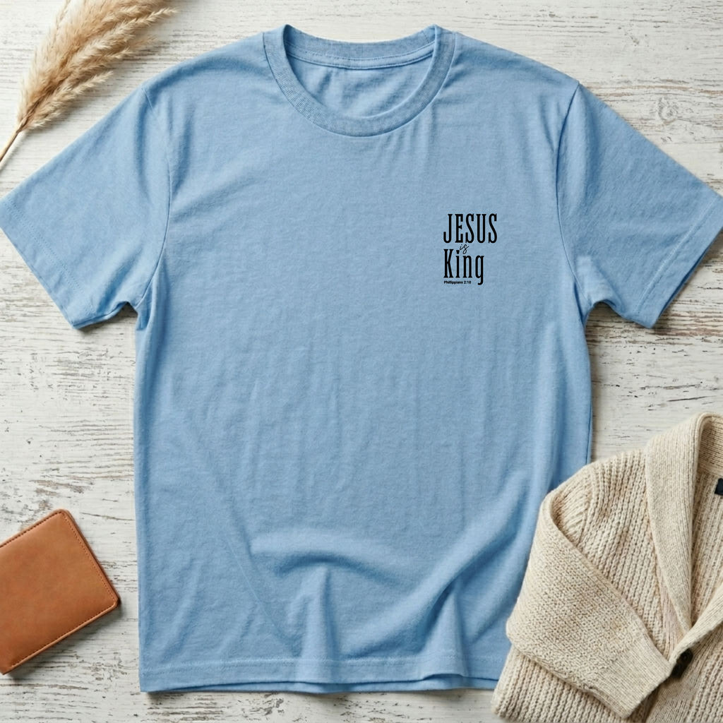 Jesus is King (black small text) T-Shirt