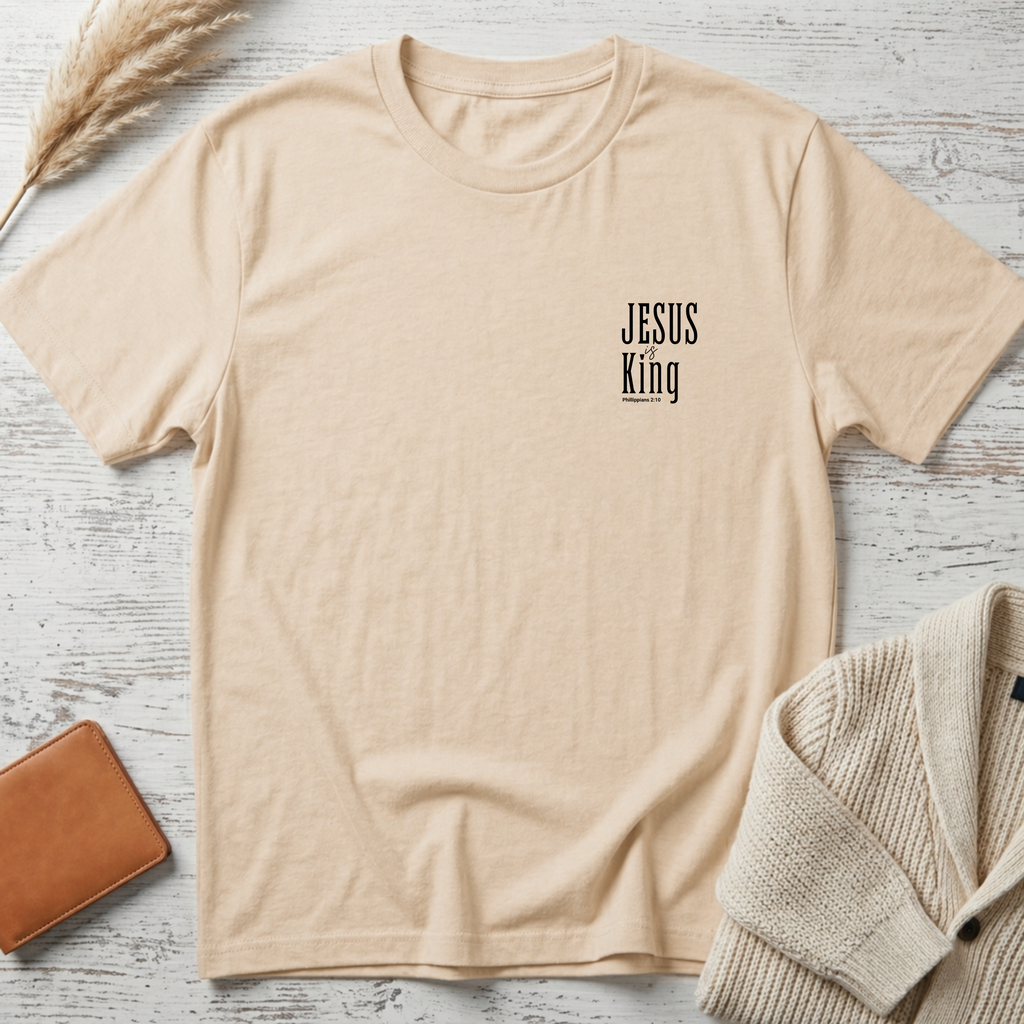 Jesus is King (black small text) T-Shirt