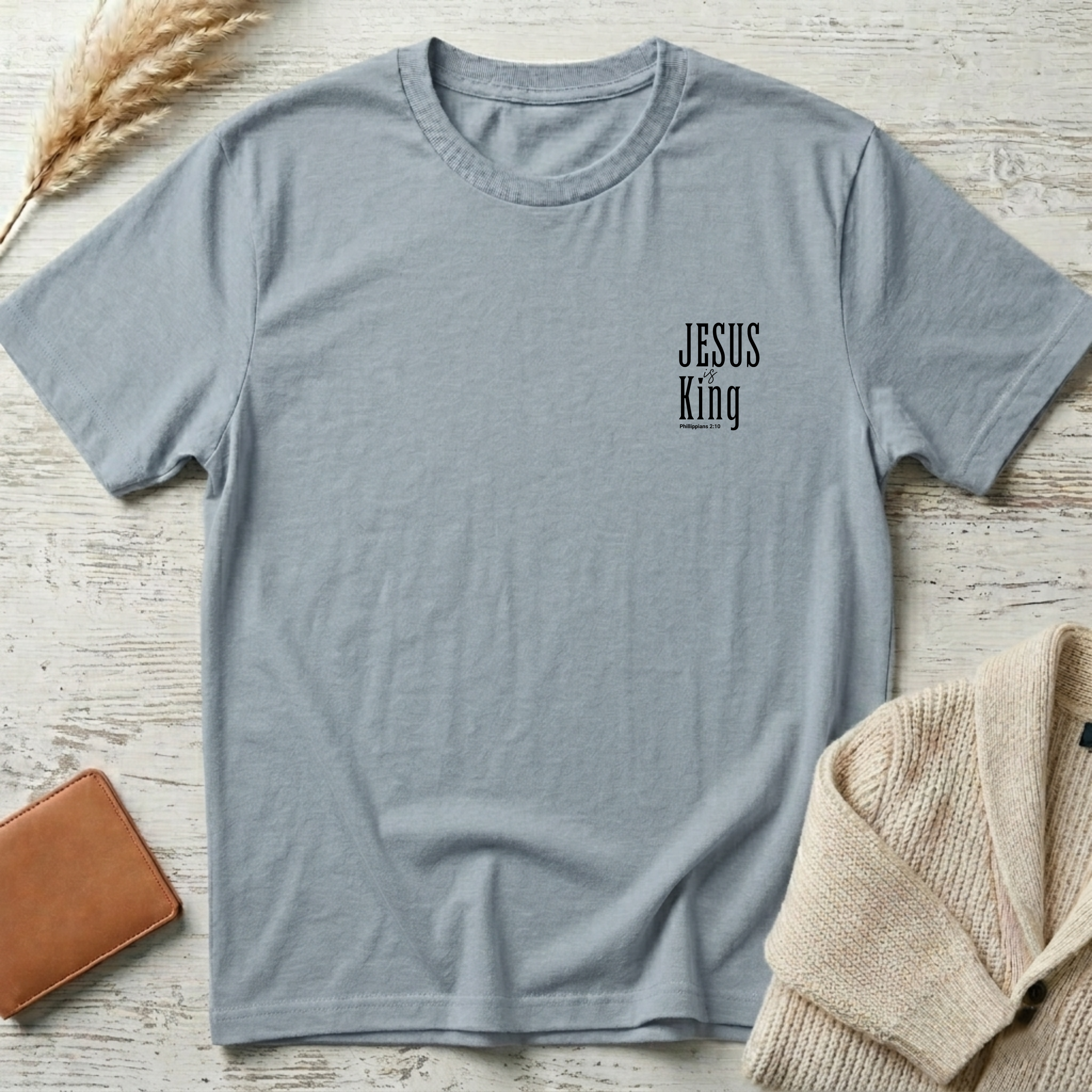 Jesus is King (black small text) T-Shirt