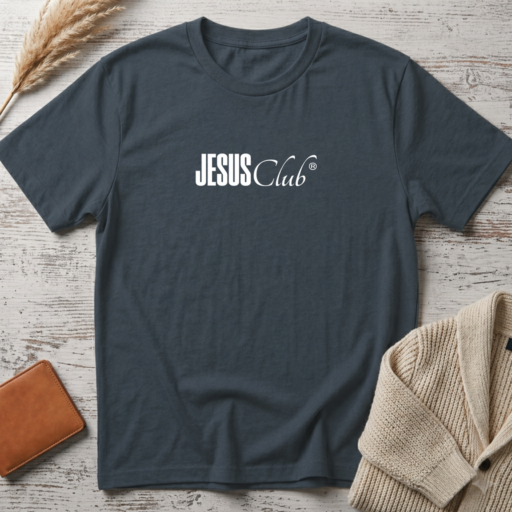 Jesus club big white text T-Shirt