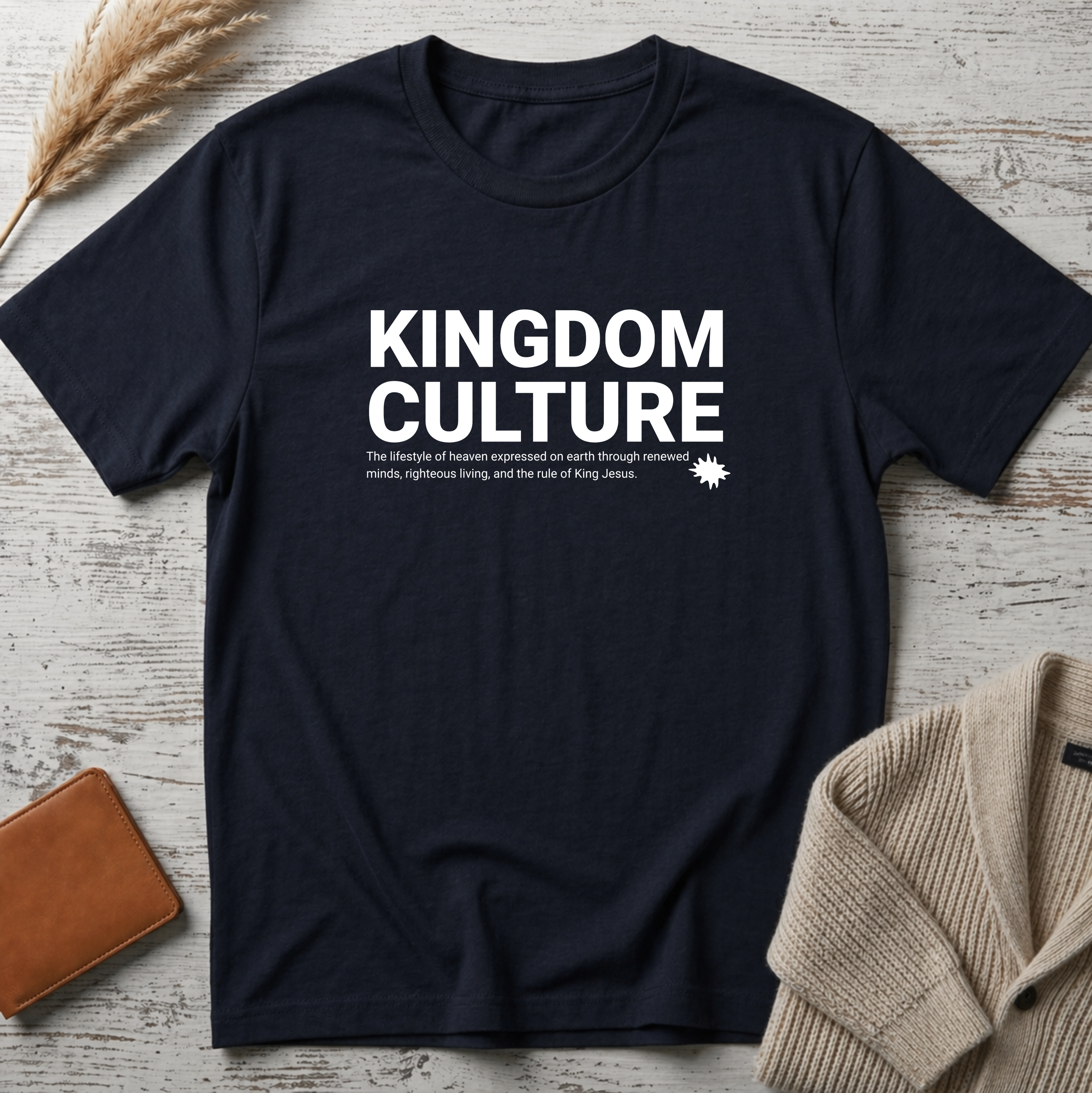 Kingdom culture (white big text) T-Shirt