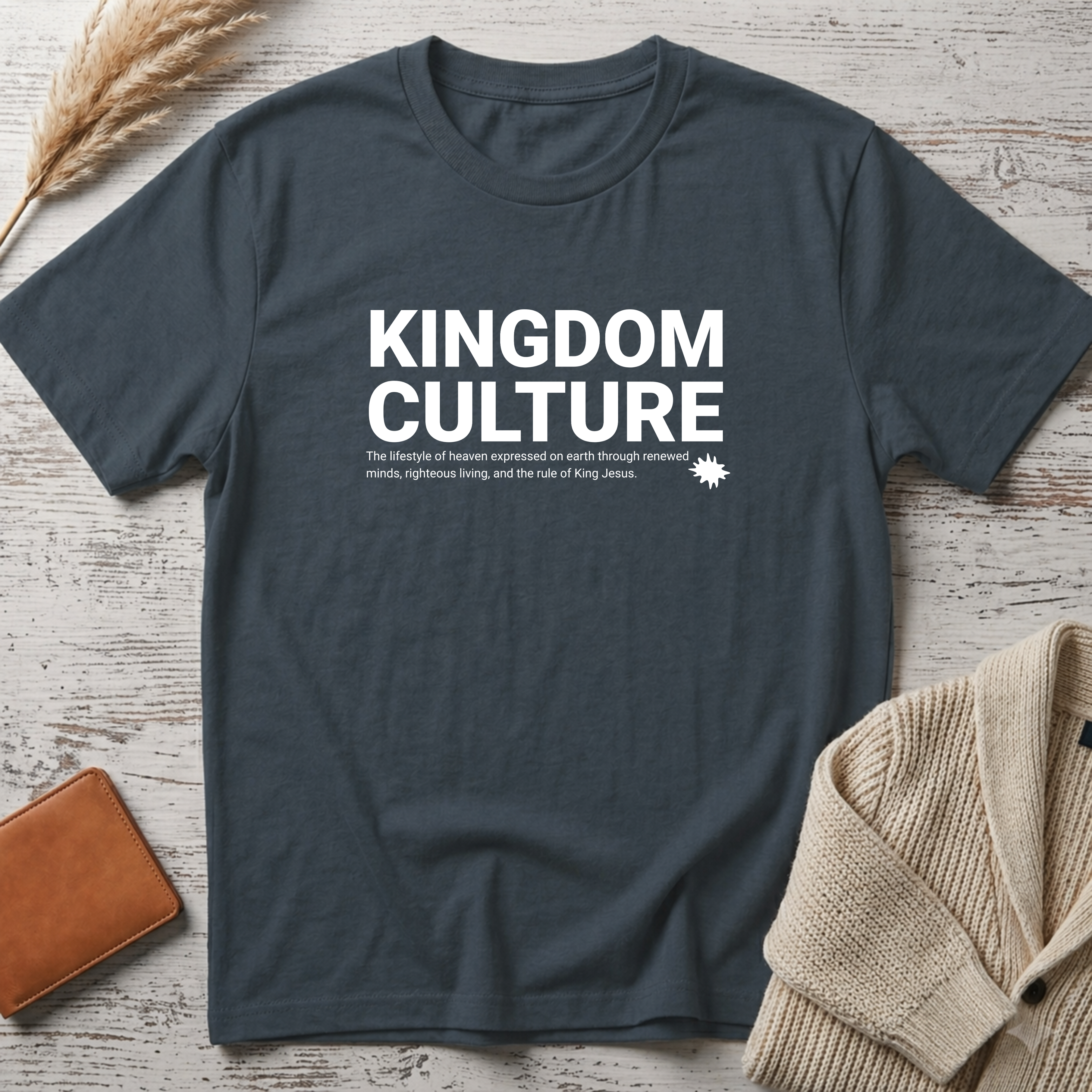 Kingdom culture (white big text) T-Shirt