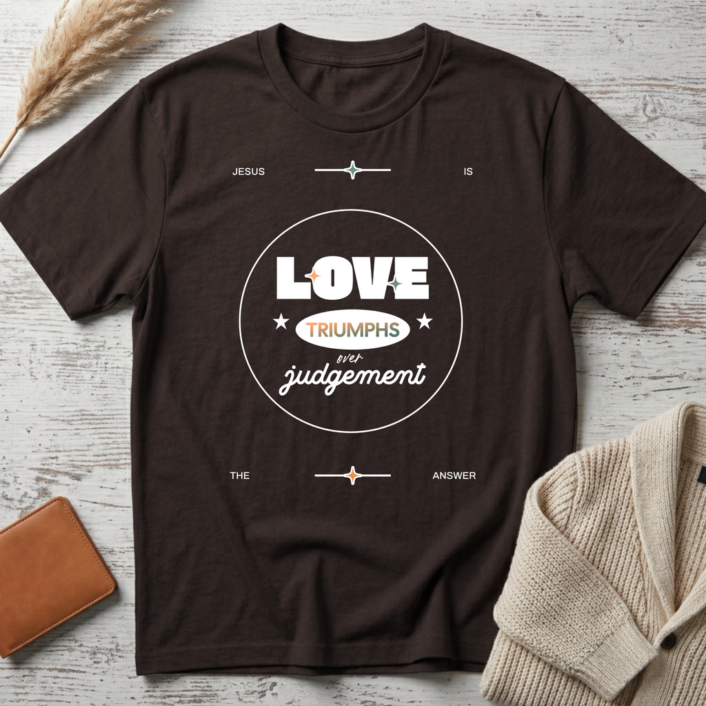 Love triumphs (white big text) T-Shirt
