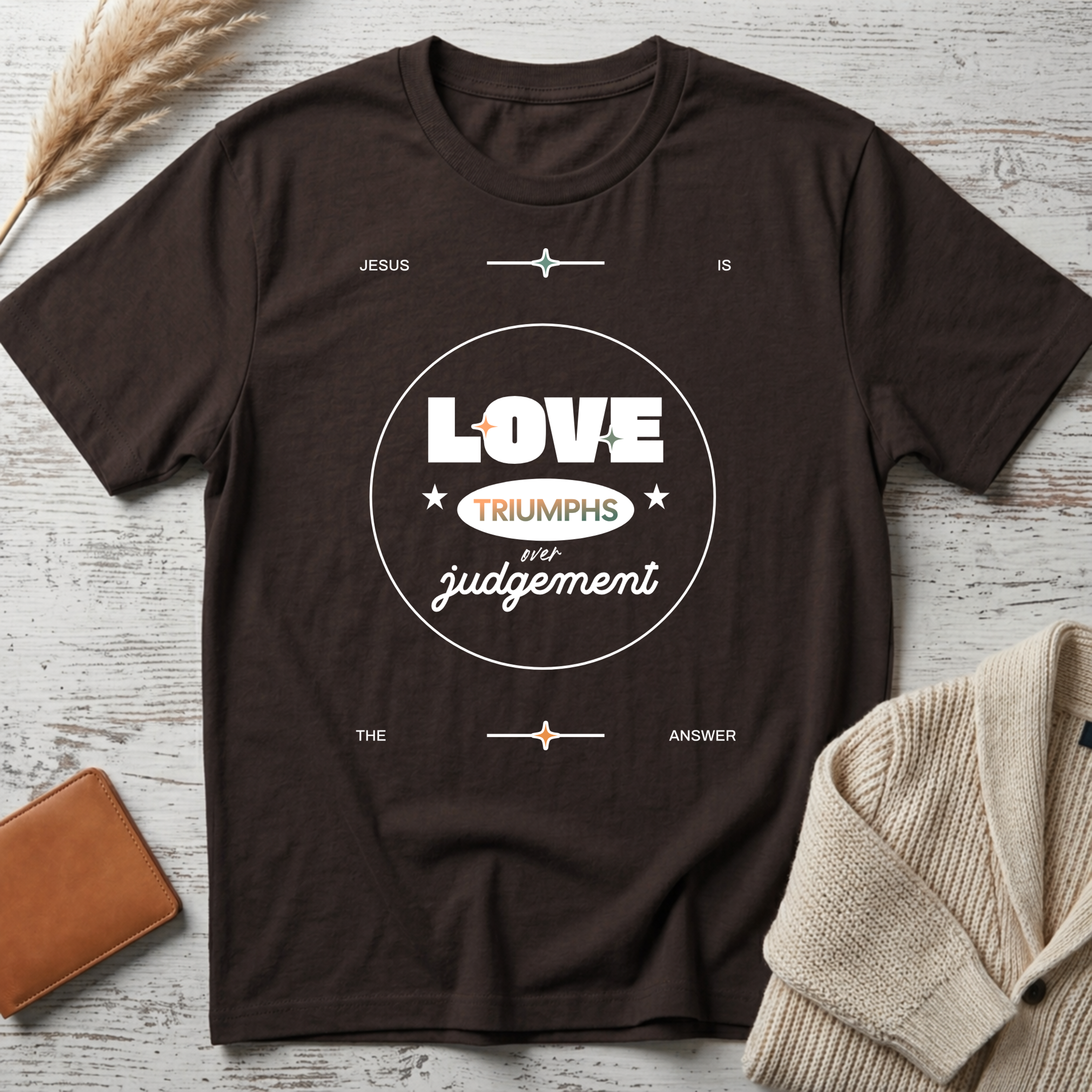 Love triumphs (white big text) T-Shirt
