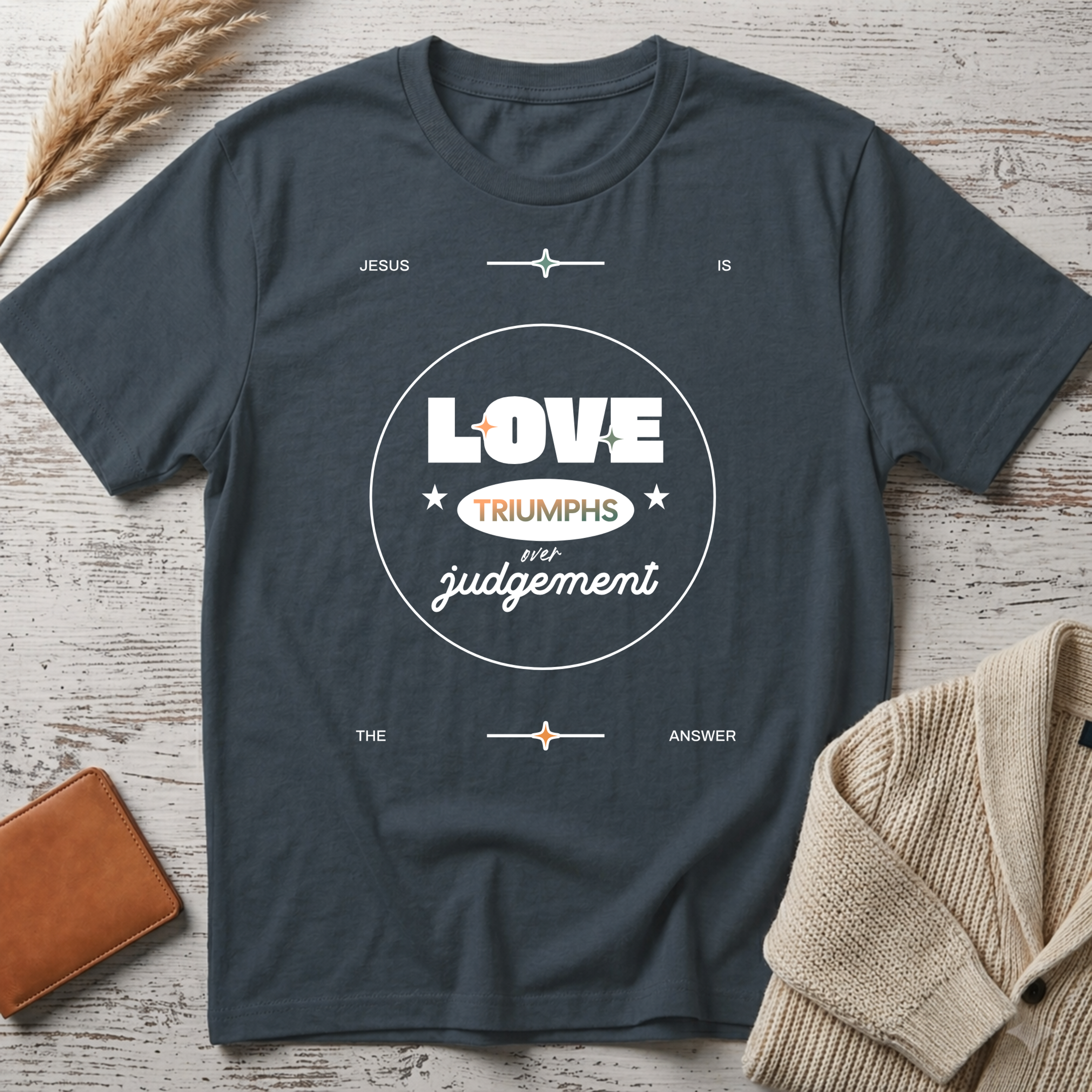Love triumphs (white big text) T-Shirt