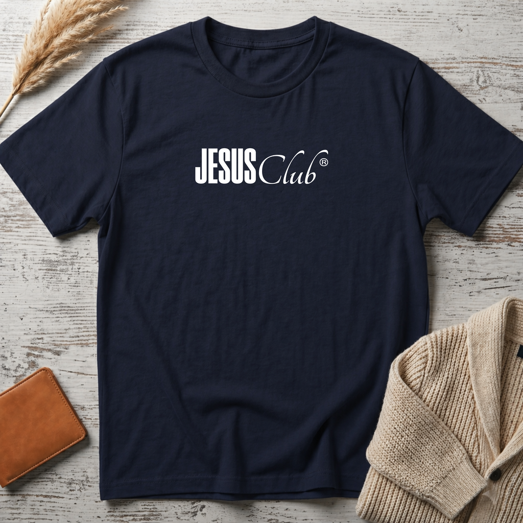 Jesus club big white text T-Shirt